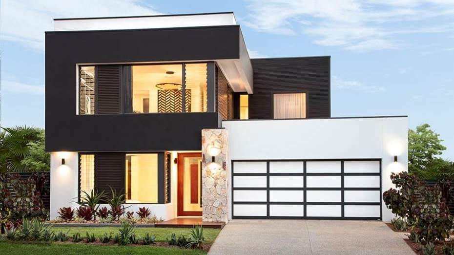 two storey modern house designs