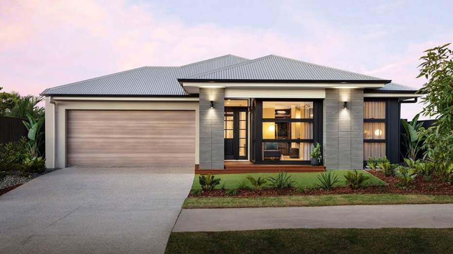 4 Bedroom House Floor Plans Australia Floor Roma   Ollie Facade Single Storey House Designs 